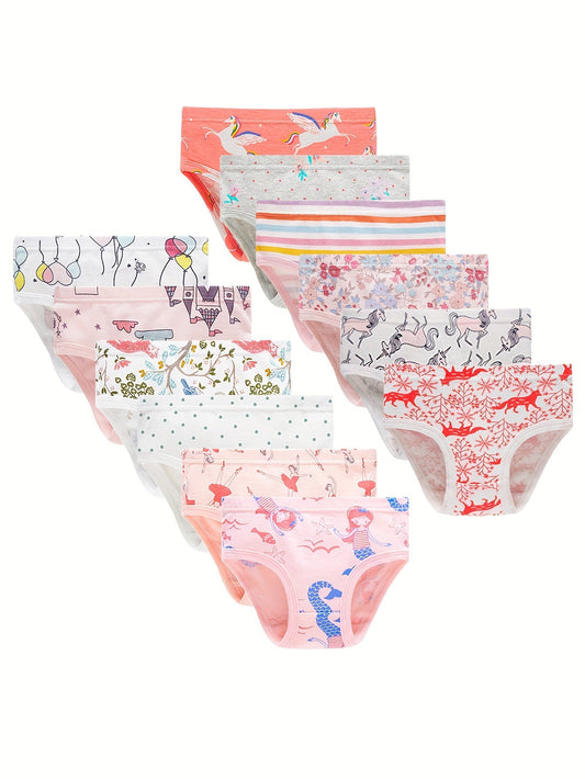 Girls' Briefs - 12-Pack Ocean Animal Print – main product image
