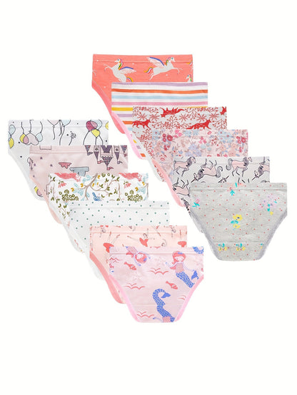 Girls' Briefs - 12-Pack Ocean Animal Print – view 11