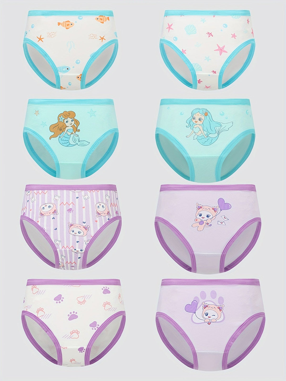 Girls' Briefs - 8-Pack Animal Print – view 8