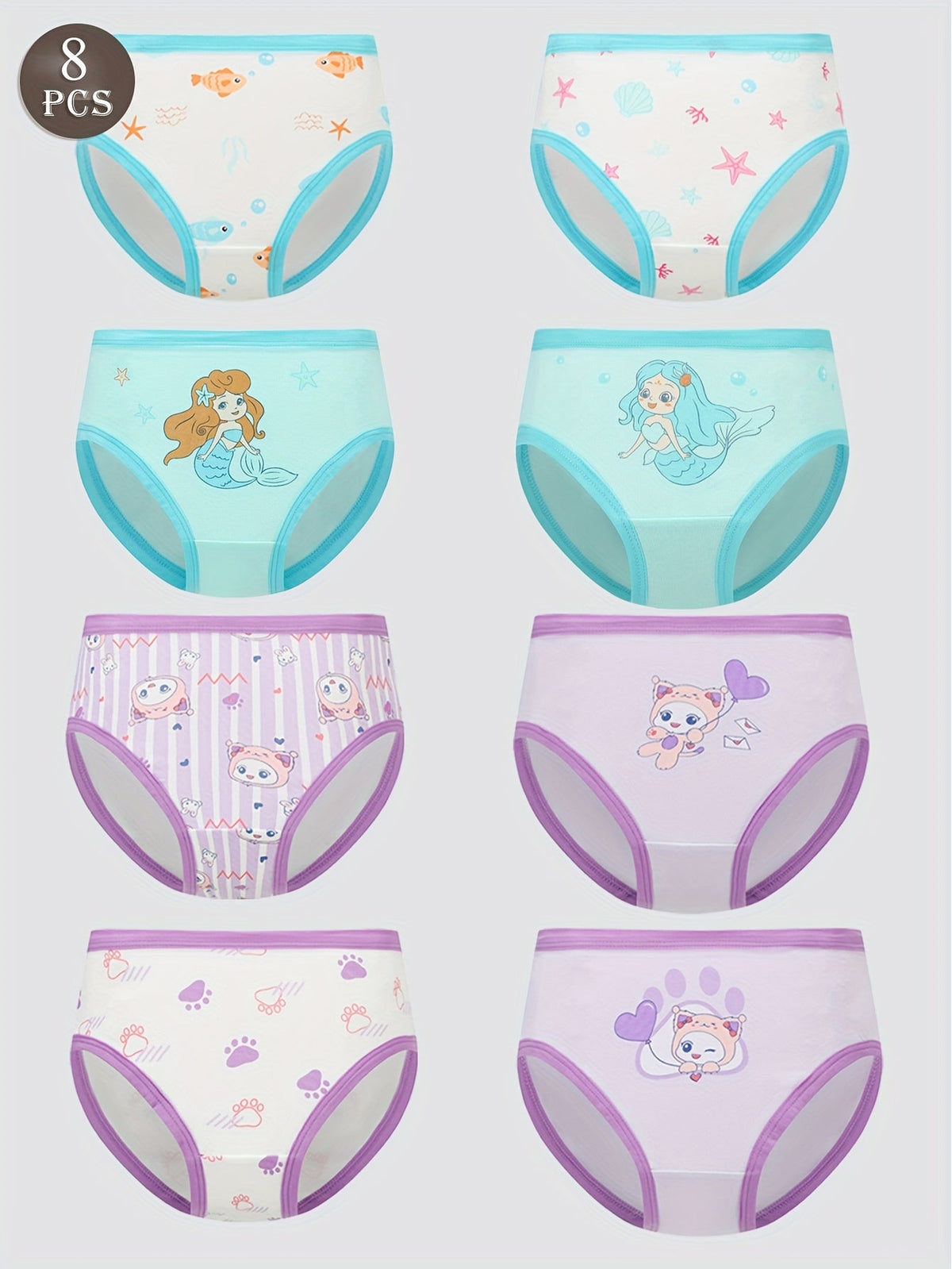 Girls' Briefs - 8-Pack Animal Print – view 18