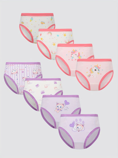 Girls' Briefs - 8-Pack Assorted Cartoon Print – view 5