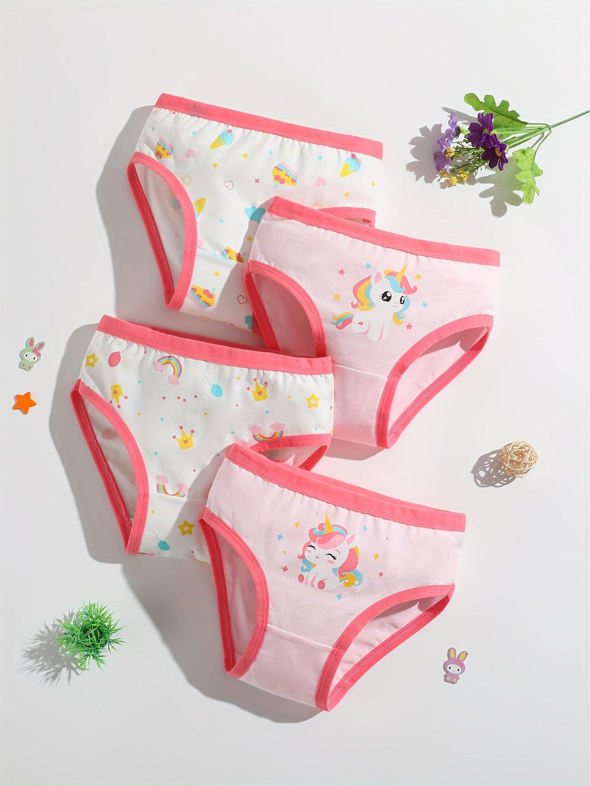 Girls' Briefs - 8-Pack Assorted Cartoon Print – view 8