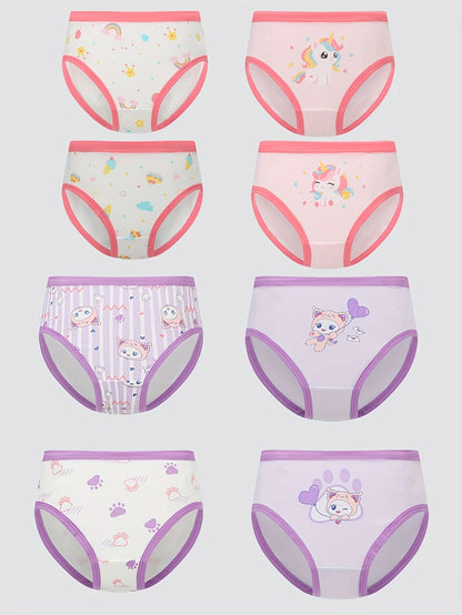 Girls' Briefs - 8-Pack Assorted Cartoon Print – view 10