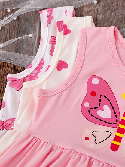 Girls' Butterfly Heart Dress Set - 3-Piece – view 5
