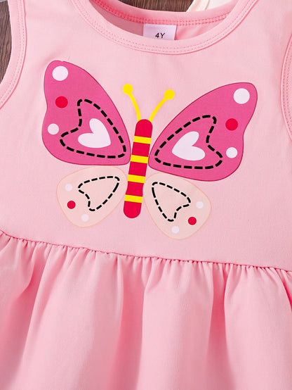 Girls' Butterfly Heart Dress Set - 3-Piece – view 6