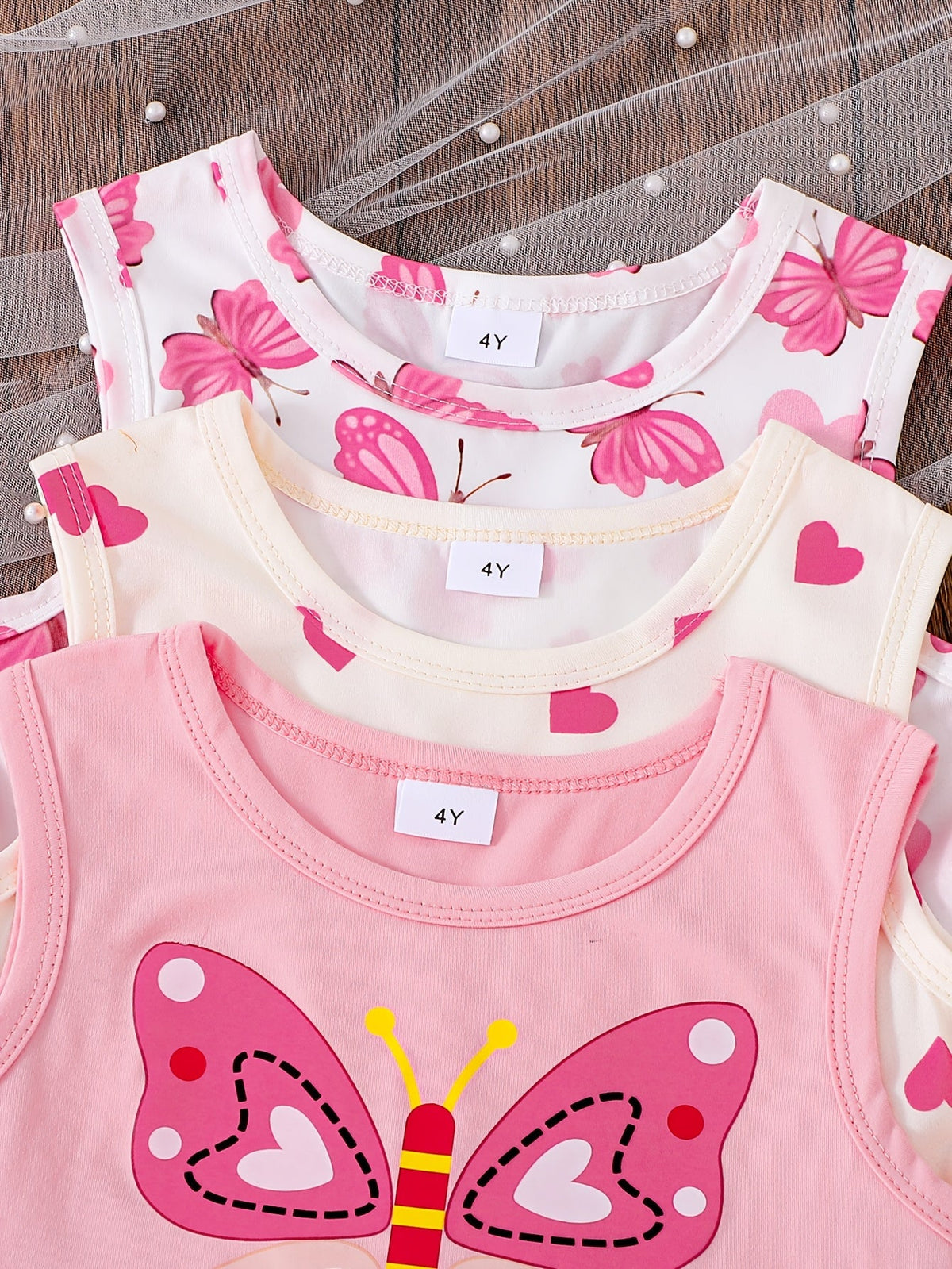 Girls' Butterfly Heart Dress Set - 3-Piece – view 13