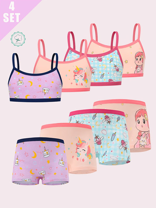 Girls' Camisole & Boxer Set - 8-Piece Animal Print – main product image