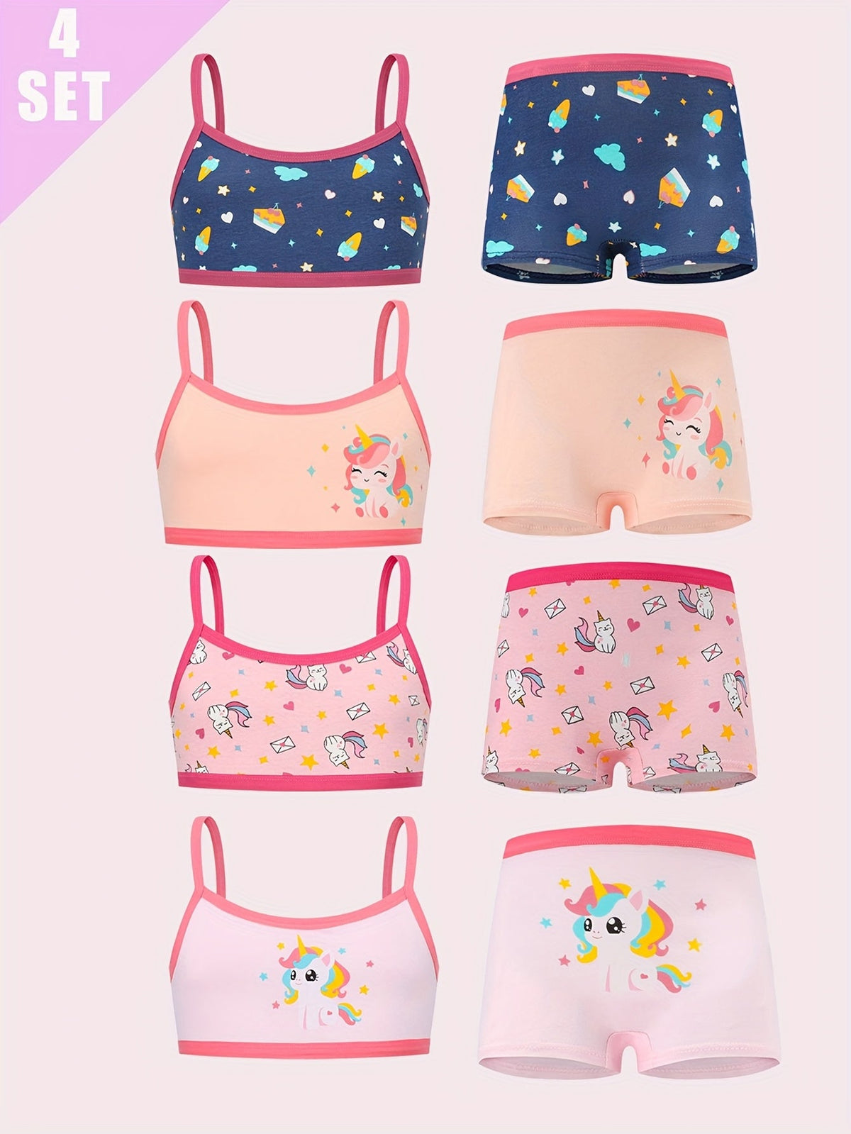 Girls' Camisole & Panty Set - 8-Piece Unicorn – view 10