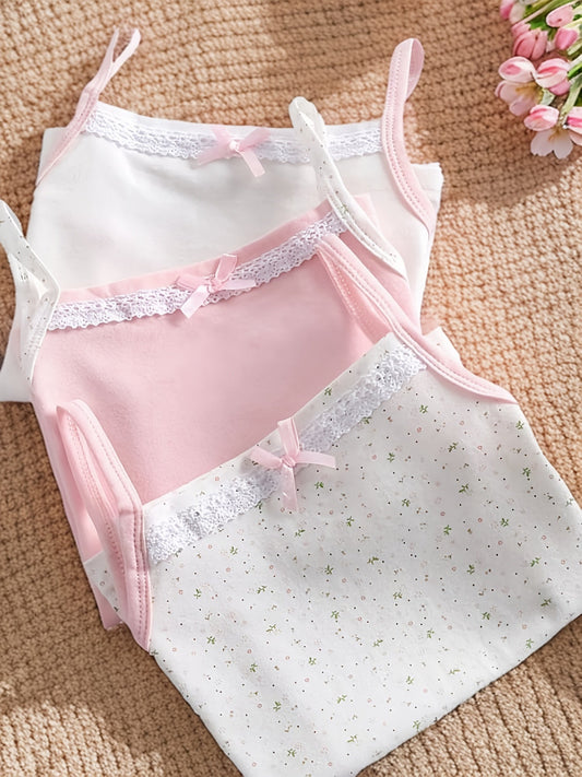 Girls' Camisole Underwear Set - 3-Piece Floral – main product image