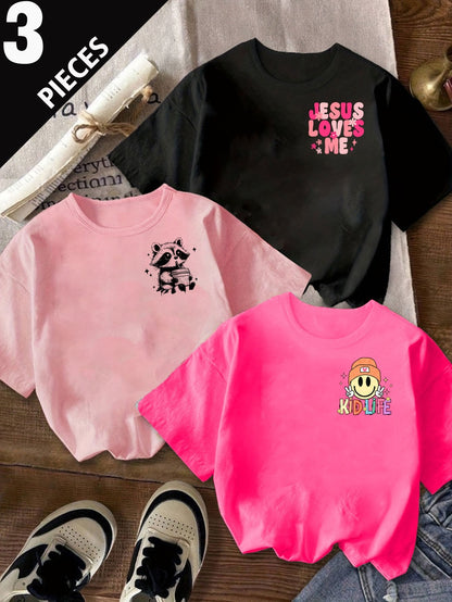 Girls' Cartoon T-Shirt - Summer – view 2