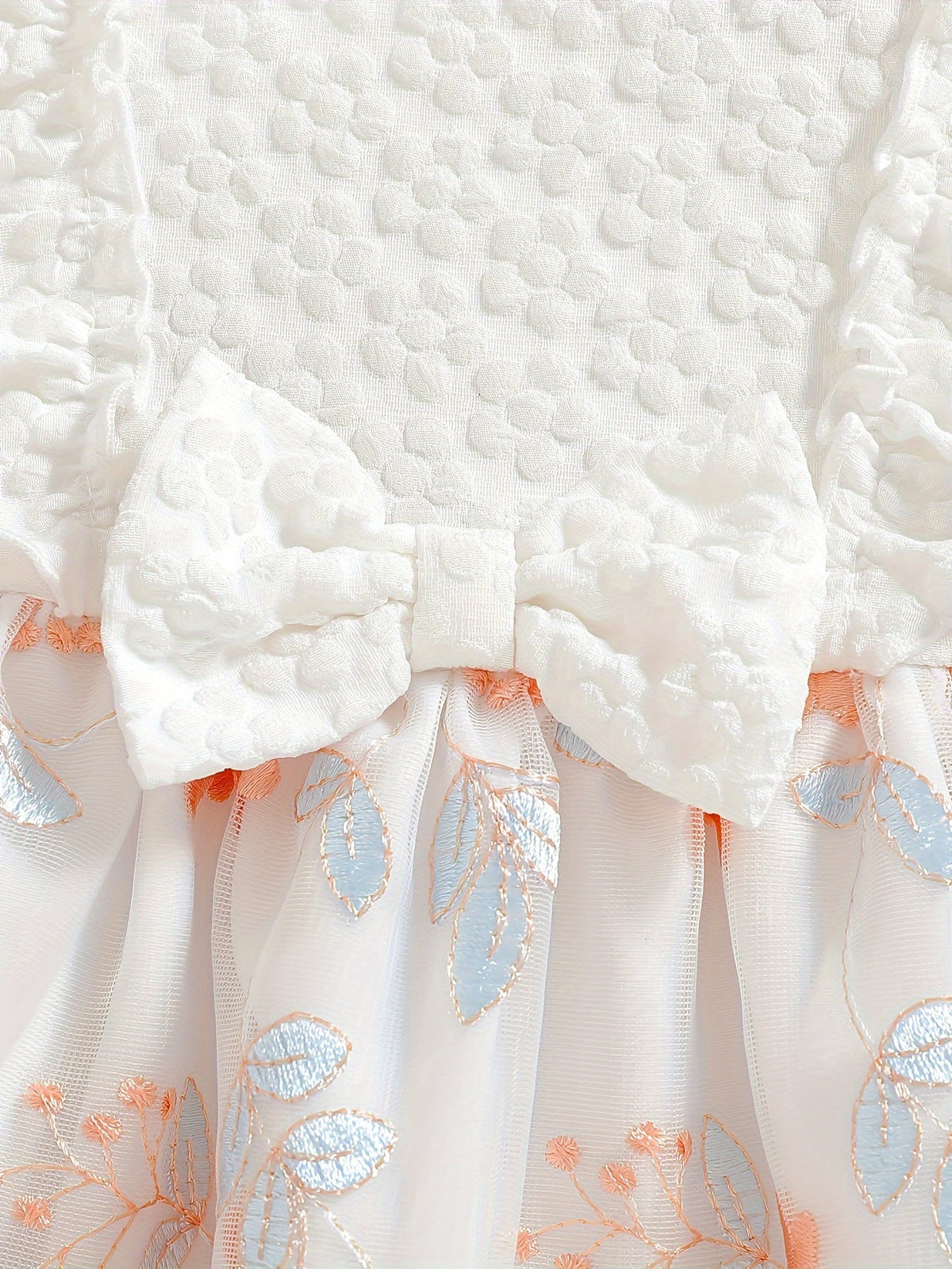 Girls' Casual Dress - Playful – White – view 11