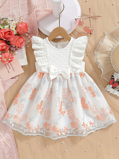 Girls' Casual Dress - Playful – White – view 18