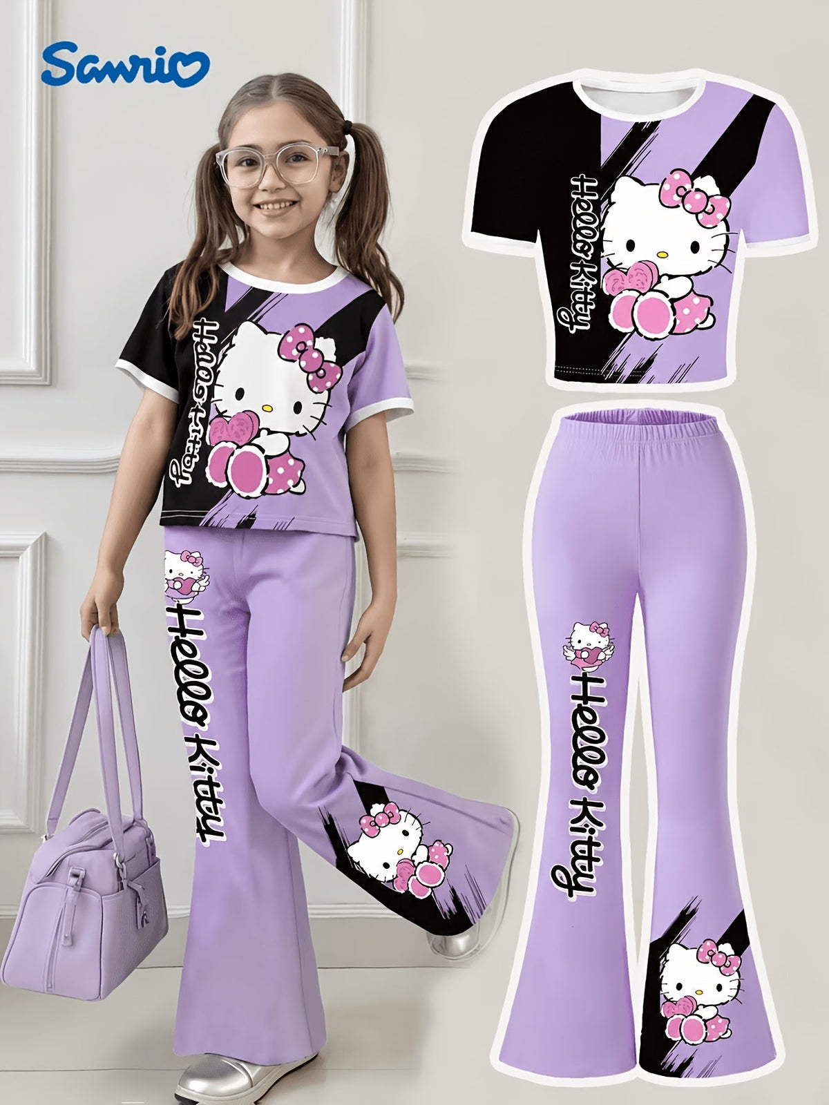 Girls' Casual Outfit Set - Short Sleeve 0981 – view 2