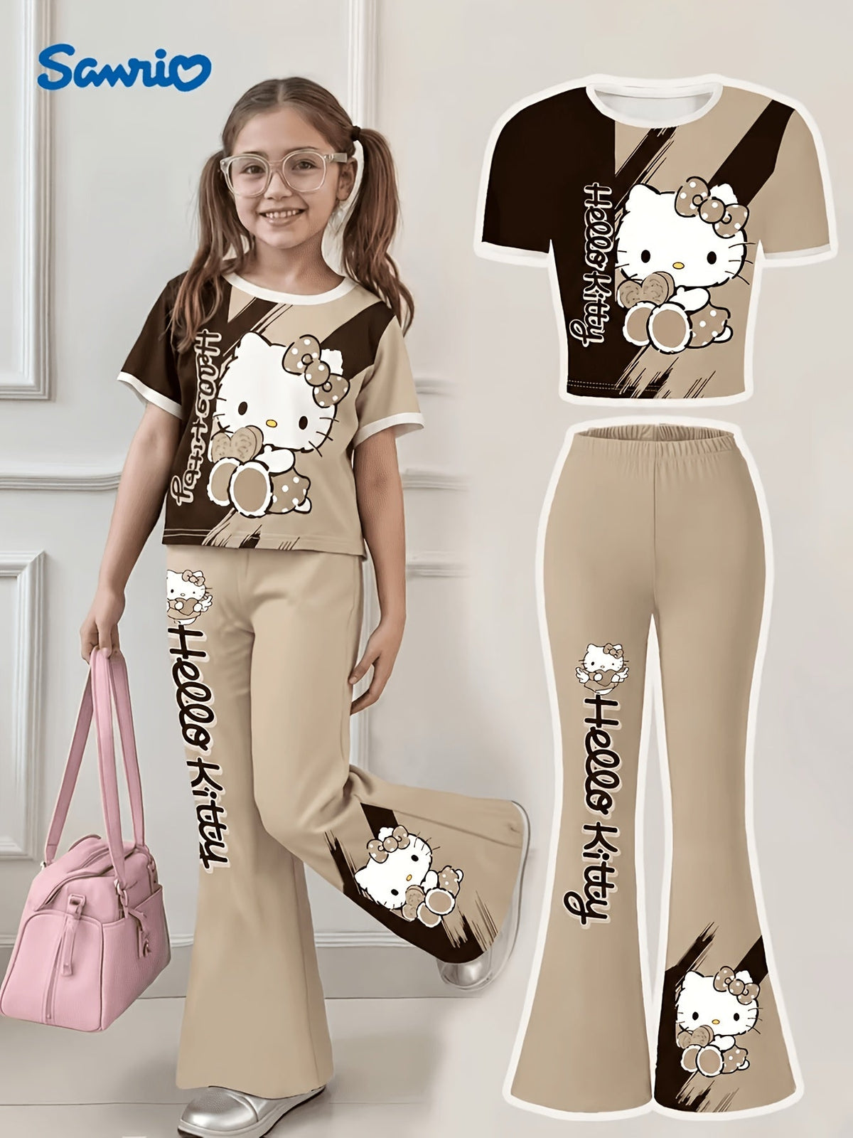 Girls' Casual Outfit Set - Short Sleeve 0981 – view 4