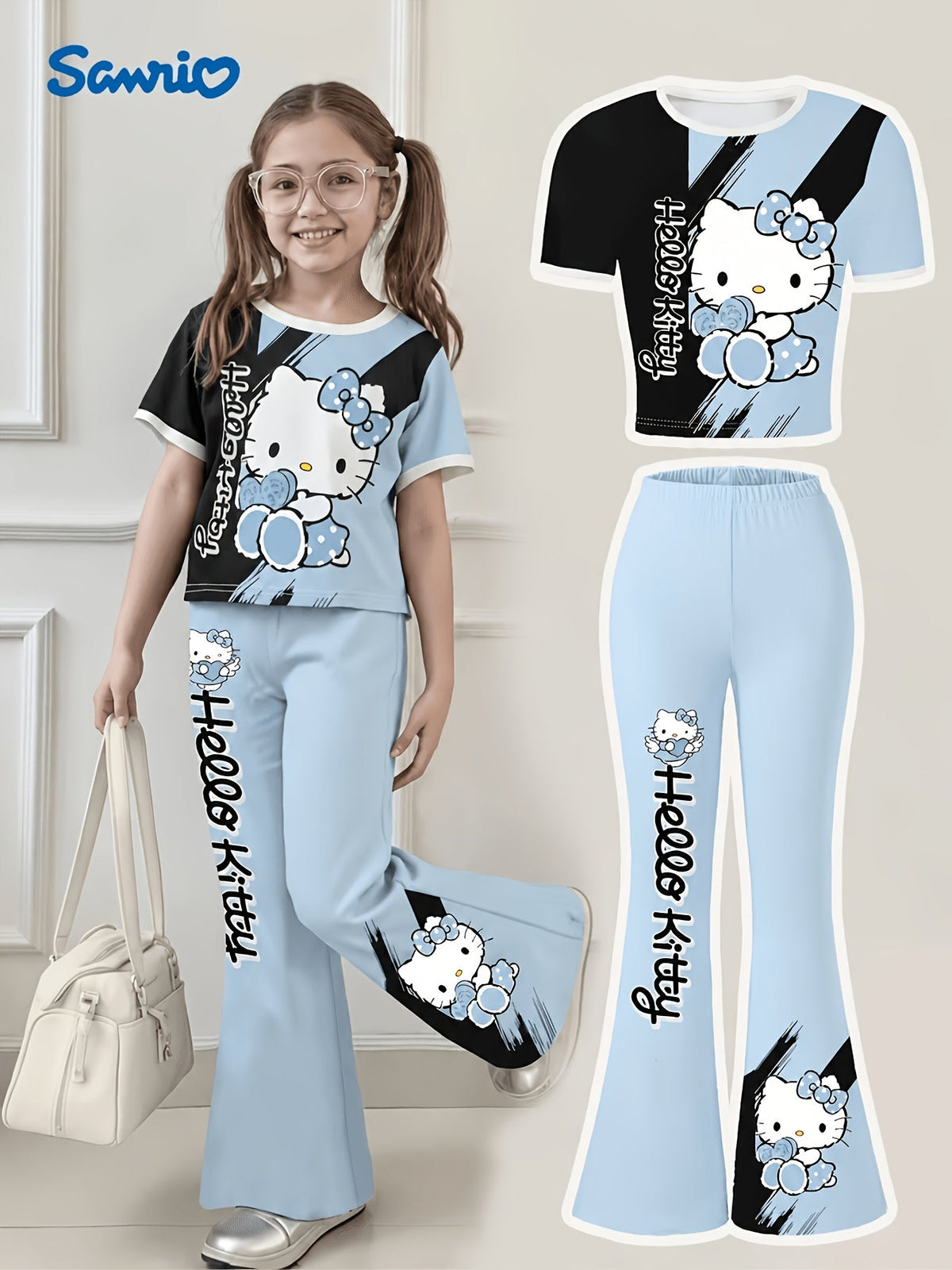 Girls' Casual Outfit Set - Short Sleeve 0981 – view 6