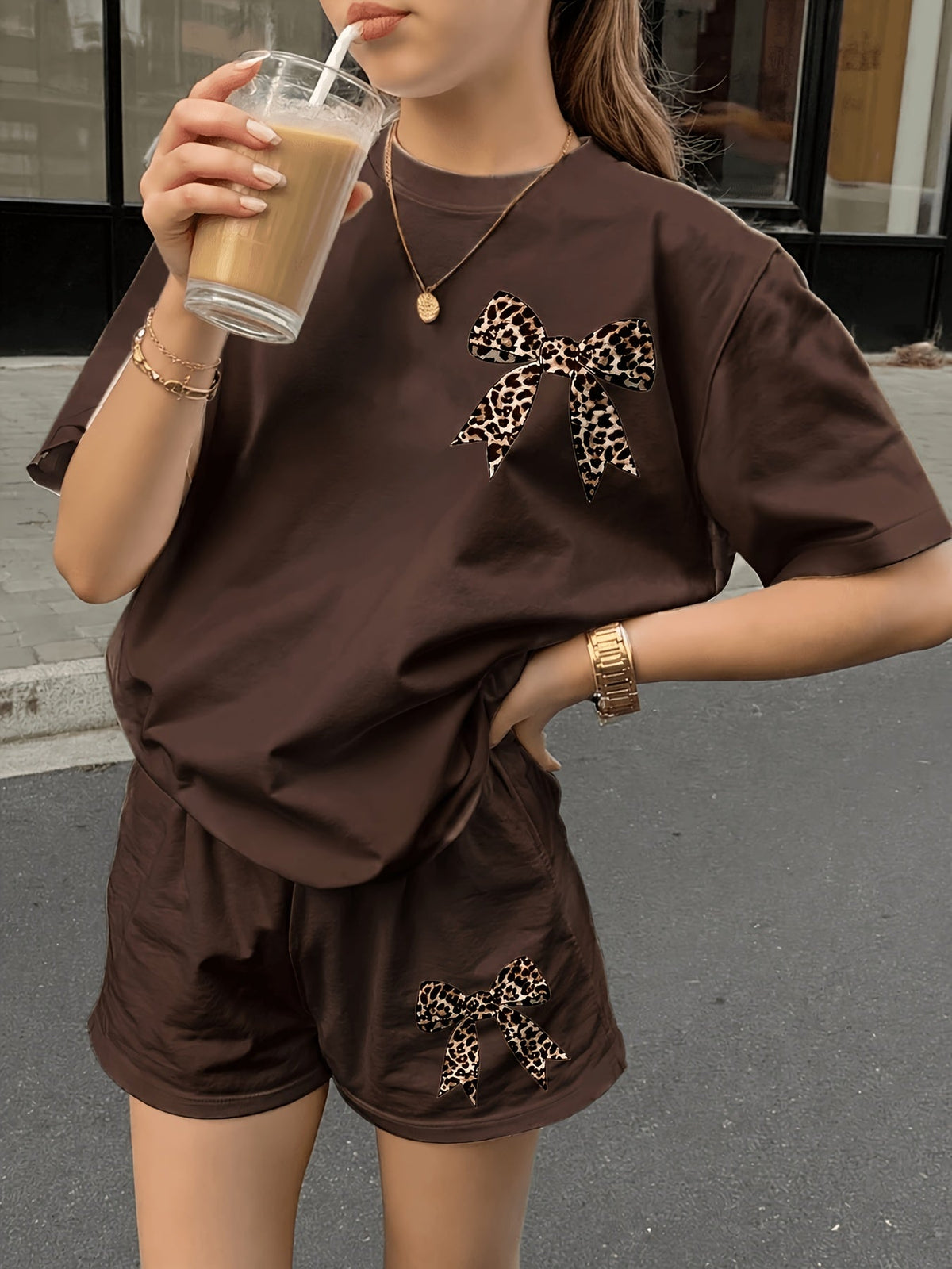 Girls' Casual Outfit Set - Short Sleeve Summer 4549 – view 6