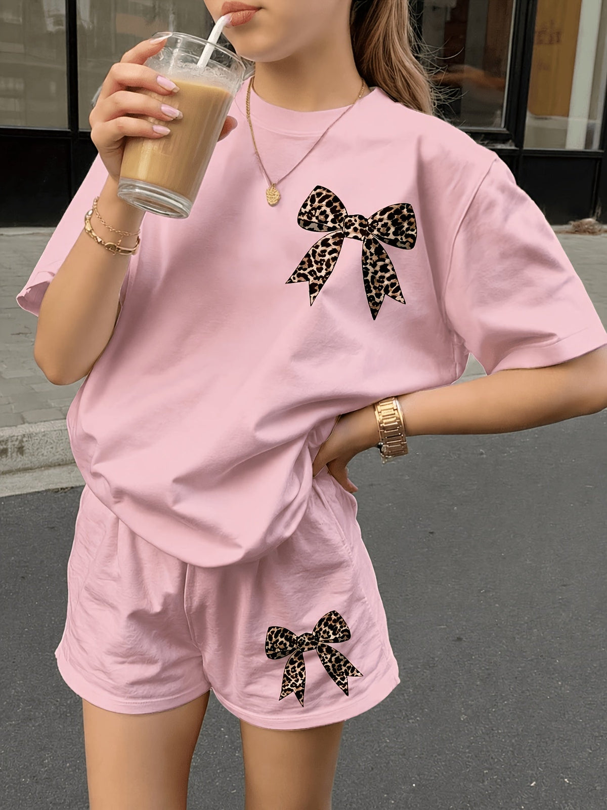 Girls' Casual Outfit Set - Short Sleeve Summer 4549 – view 9
