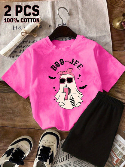 Girls' Casual Outfit Set - Short Sleeve Summer 9605 – view 5