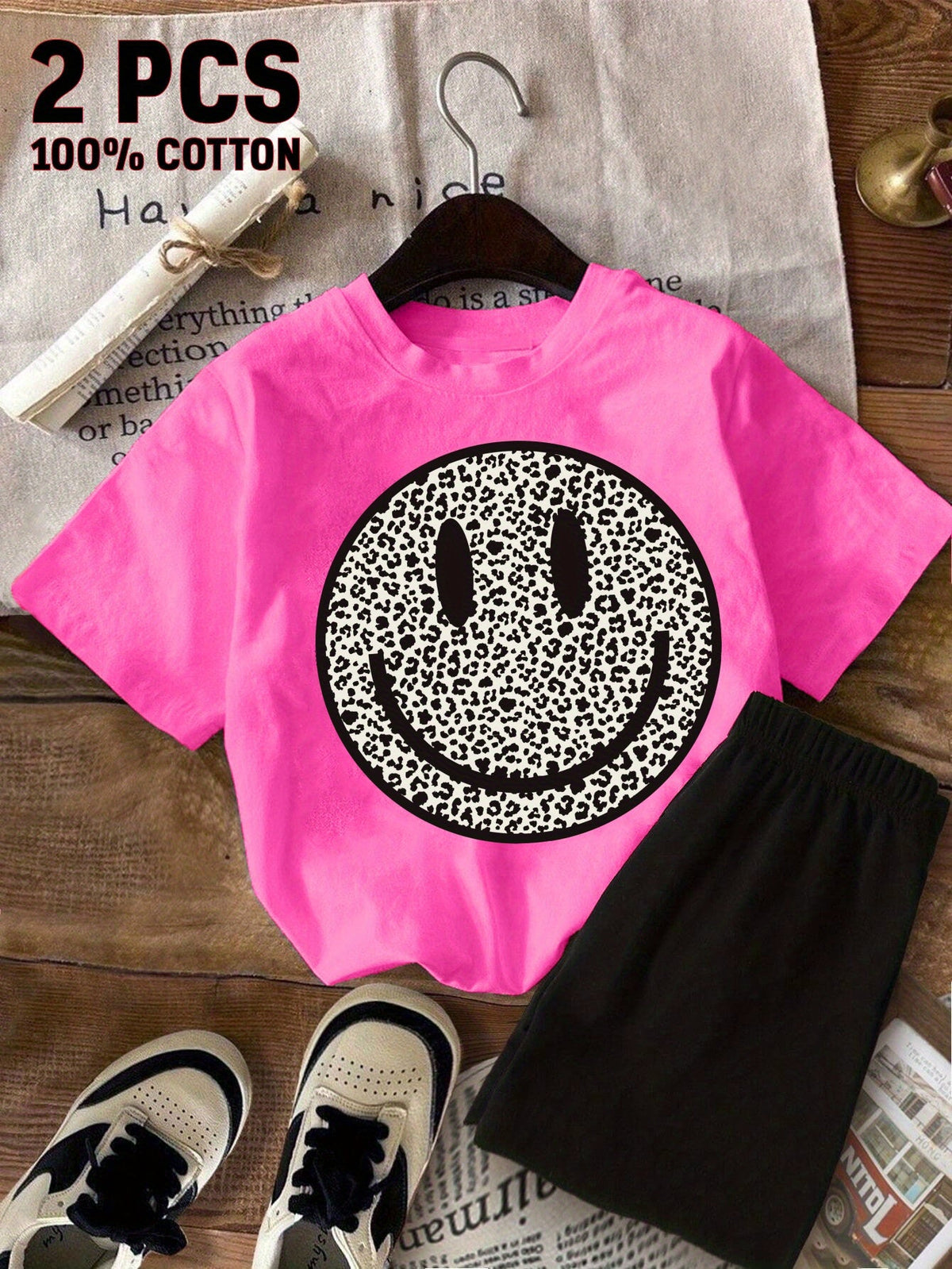 Girls' Casual Outfit Set - Short Sleeve Summer 9813 – view 4