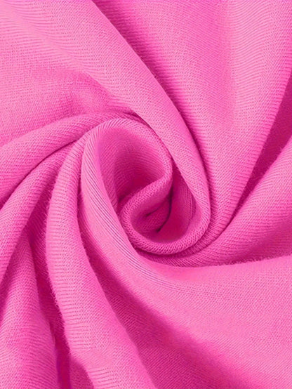 Girls' Casual T-Shirt – Rose Red – view 10