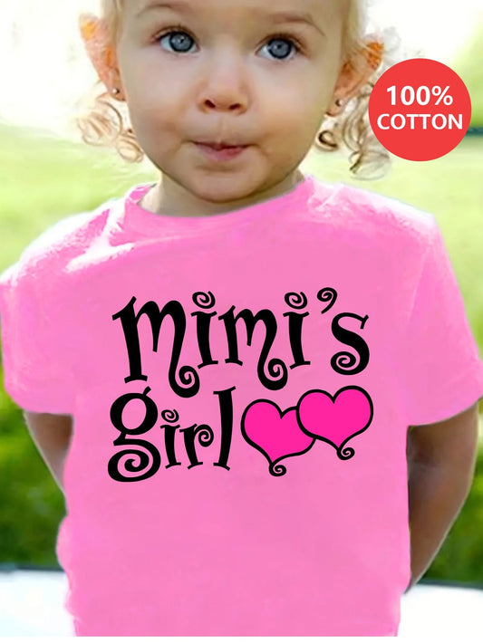 Girls' Casual T-Shirt – Rose Red – Red option – main product image