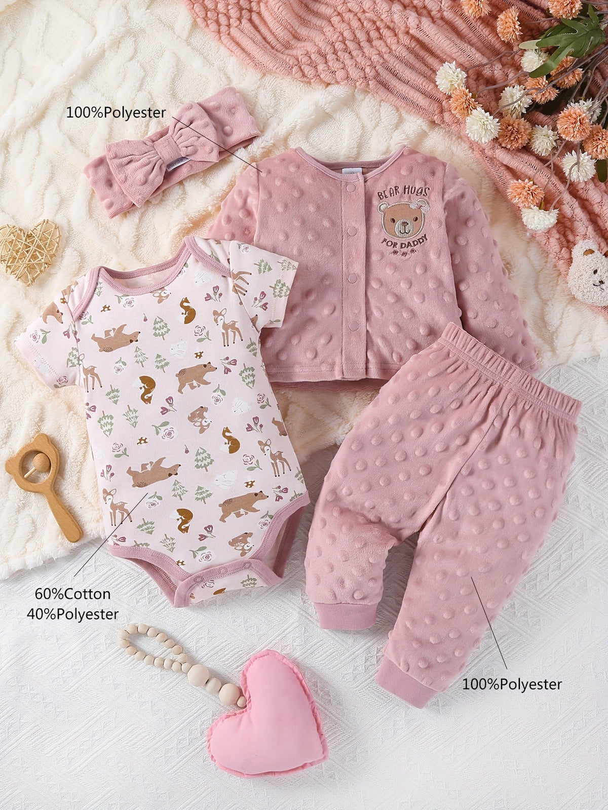 Girls' Clothing Set – Baby Mixed colors Velvet Long-Sleeve Pants – view 9