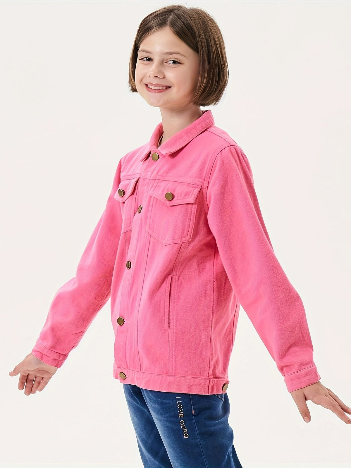 Girls' Coat – Girls' Denim Outerwear – view 7