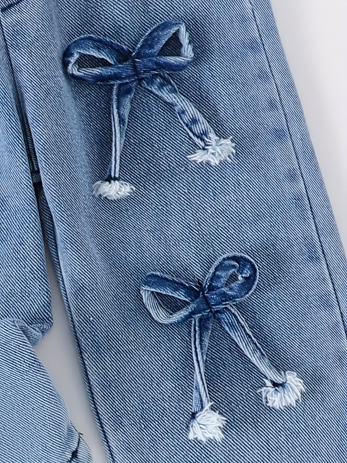 Girls' Denim Outfit Set - Short Sleeve Spring – view 14