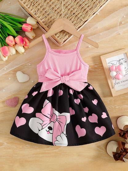 Girls Dress - Graphic Long Sleeve – Pink option – view 2