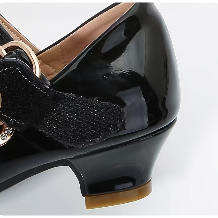 Girls Dress Shoes - Breathable Mesh & Non-Slip Sole – Black – view 3