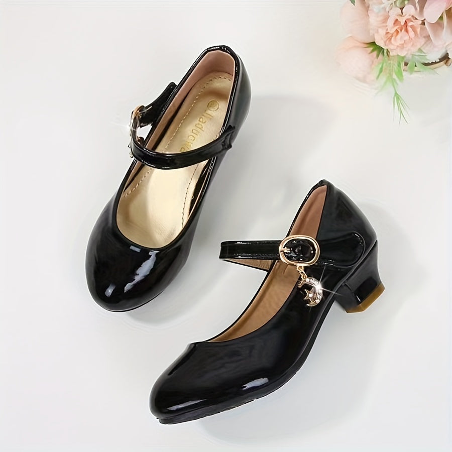 Girls Dress Shoes - Breathable Mesh & Non-Slip Sole – Black – view 6