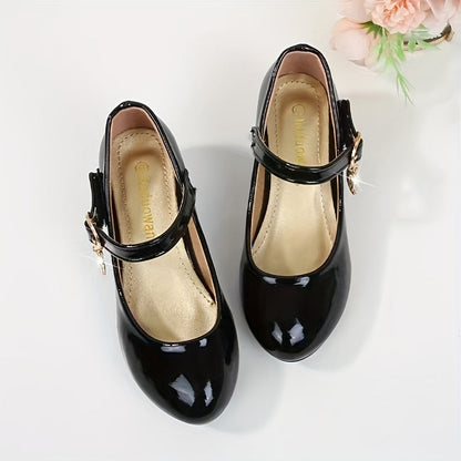 Girls Dress Shoes - Breathable Mesh & Non-Slip Sole – Black – Black option – view 2
