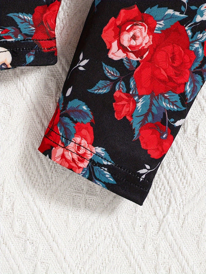 Girls' Floral Outfit Set - Long Sleeve Fall – view 10