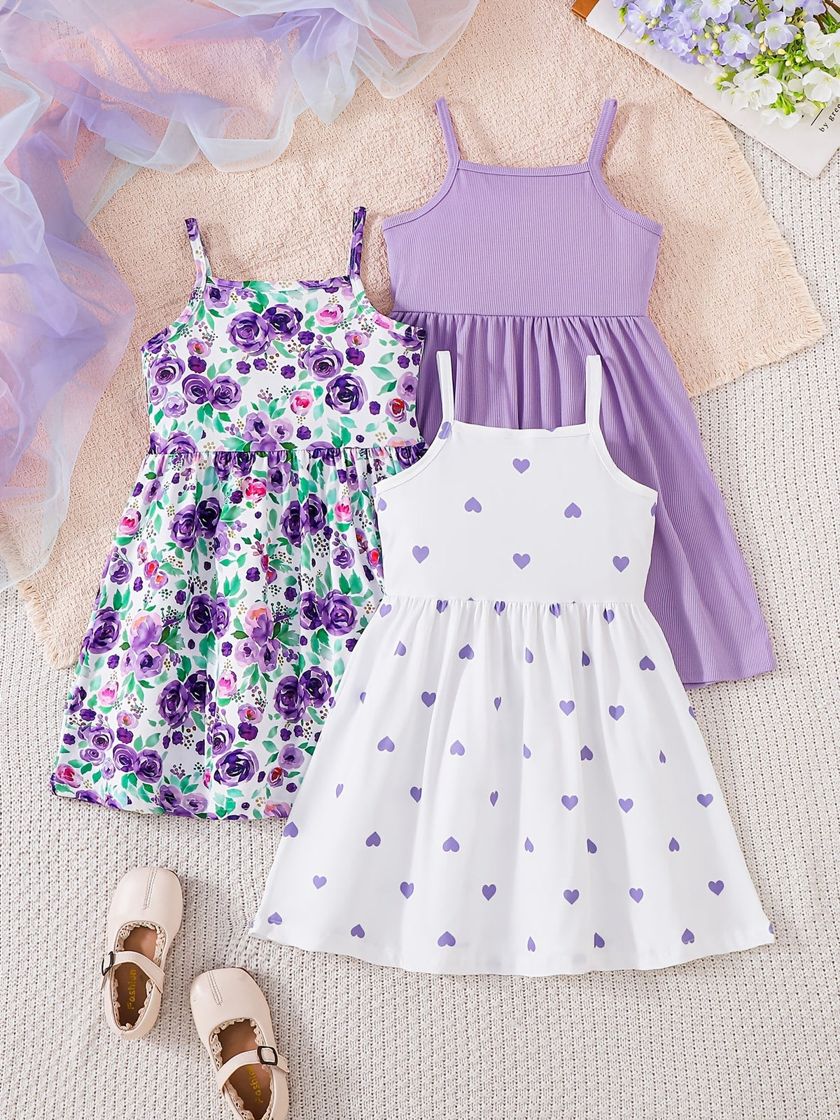 Girls' Floral Outfit Set - Sleeveless Summer 4181 – view 5