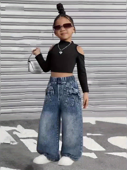 Girls' Jeans – Girls' Denim Pants - Fall – view 6