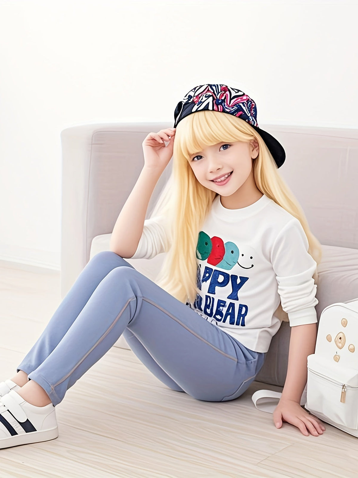 Girls' Leggings – Kids' Denim Pants - Fall – view 2