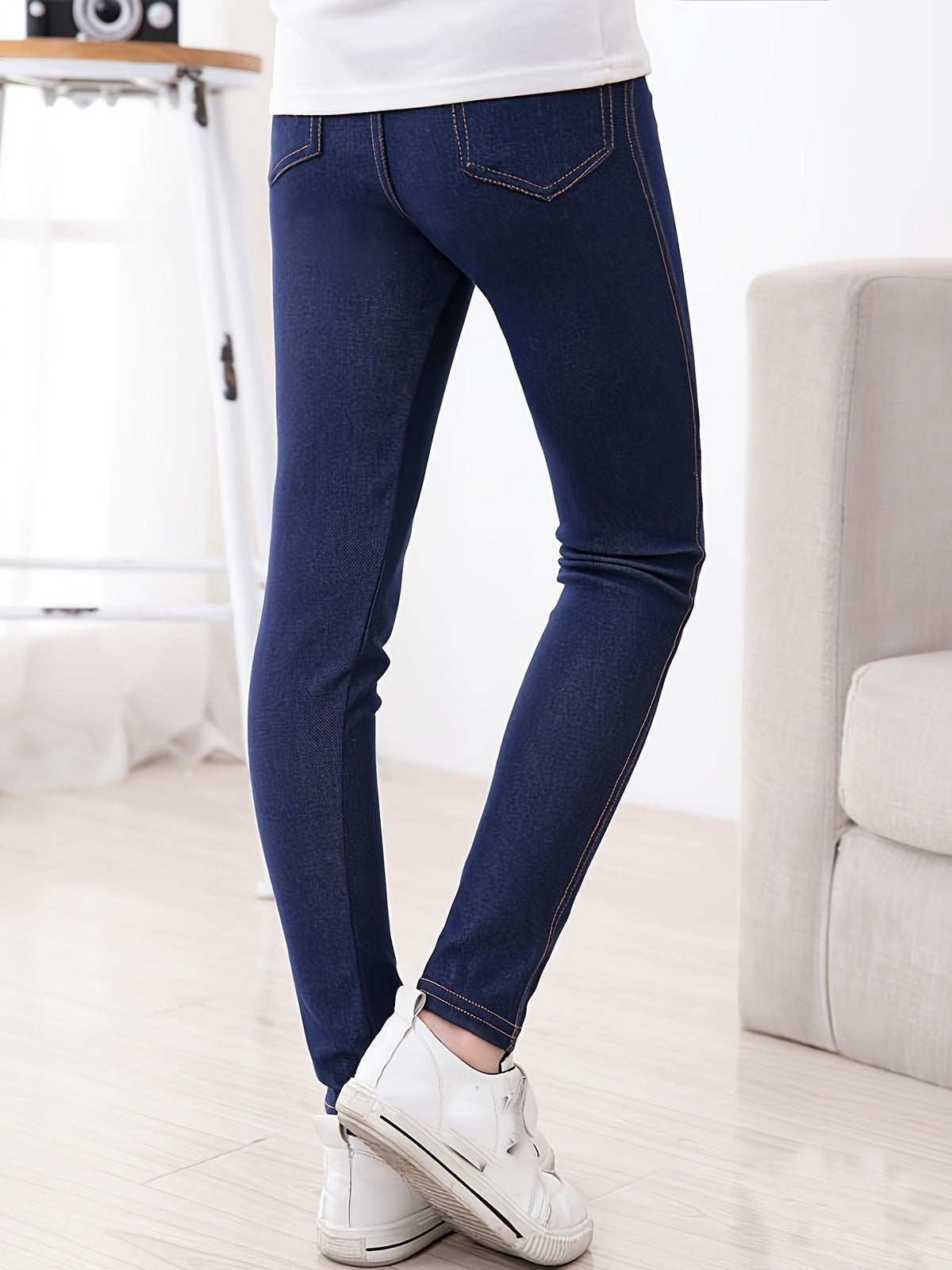 Girls' Leggings – Kids' Denim Pants - Fall – view 9