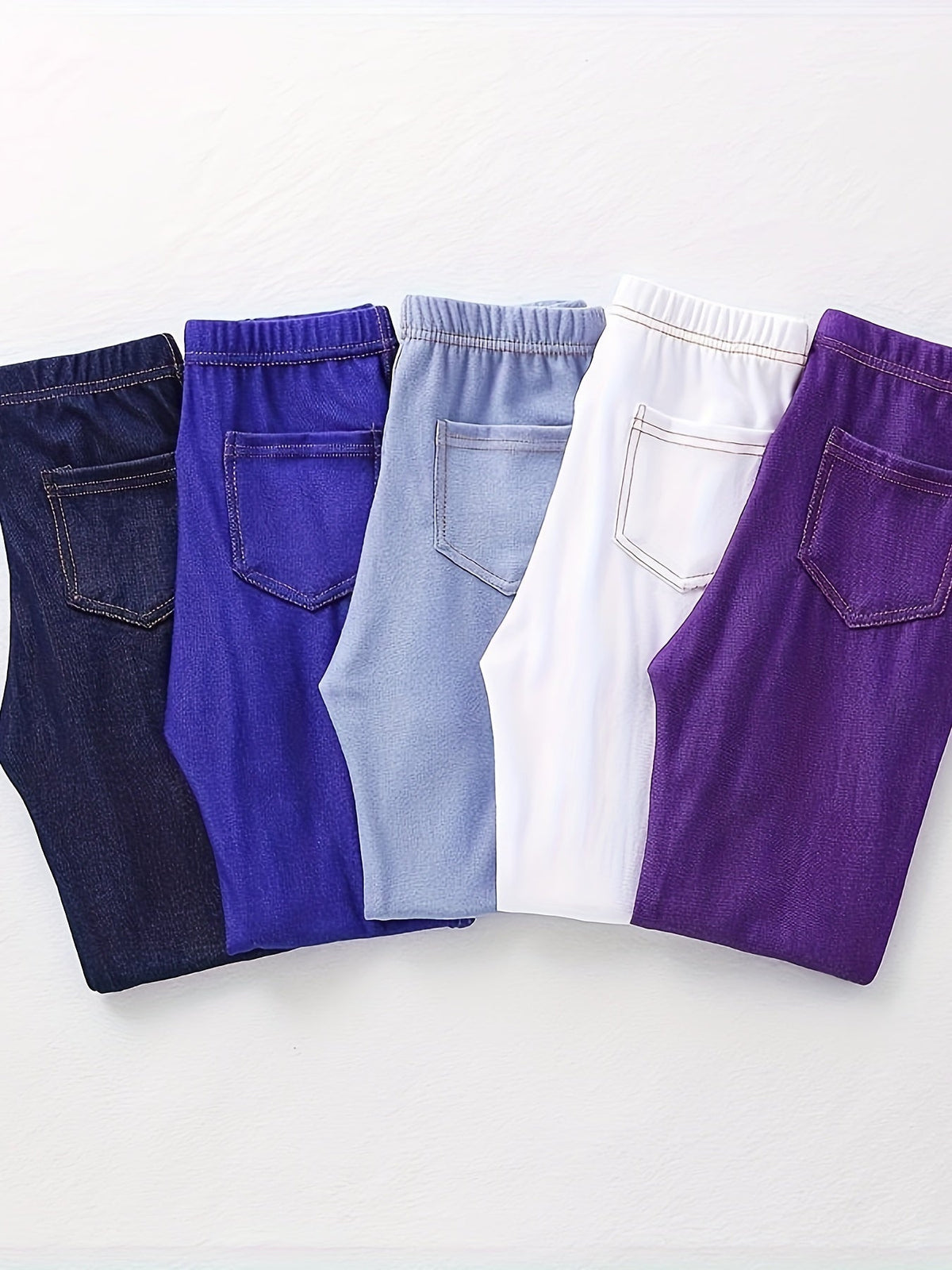 Girls' Leggings – Kids' Denim Pants - Fall – view 10