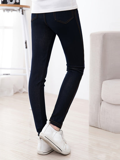Girls' Leggings – Kids' Denim Pants - Fall – view 12