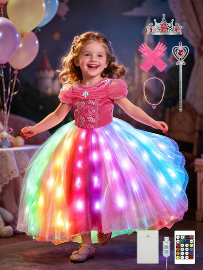 Girls Light-Up Princess Costume - Light-Up LED – view 10