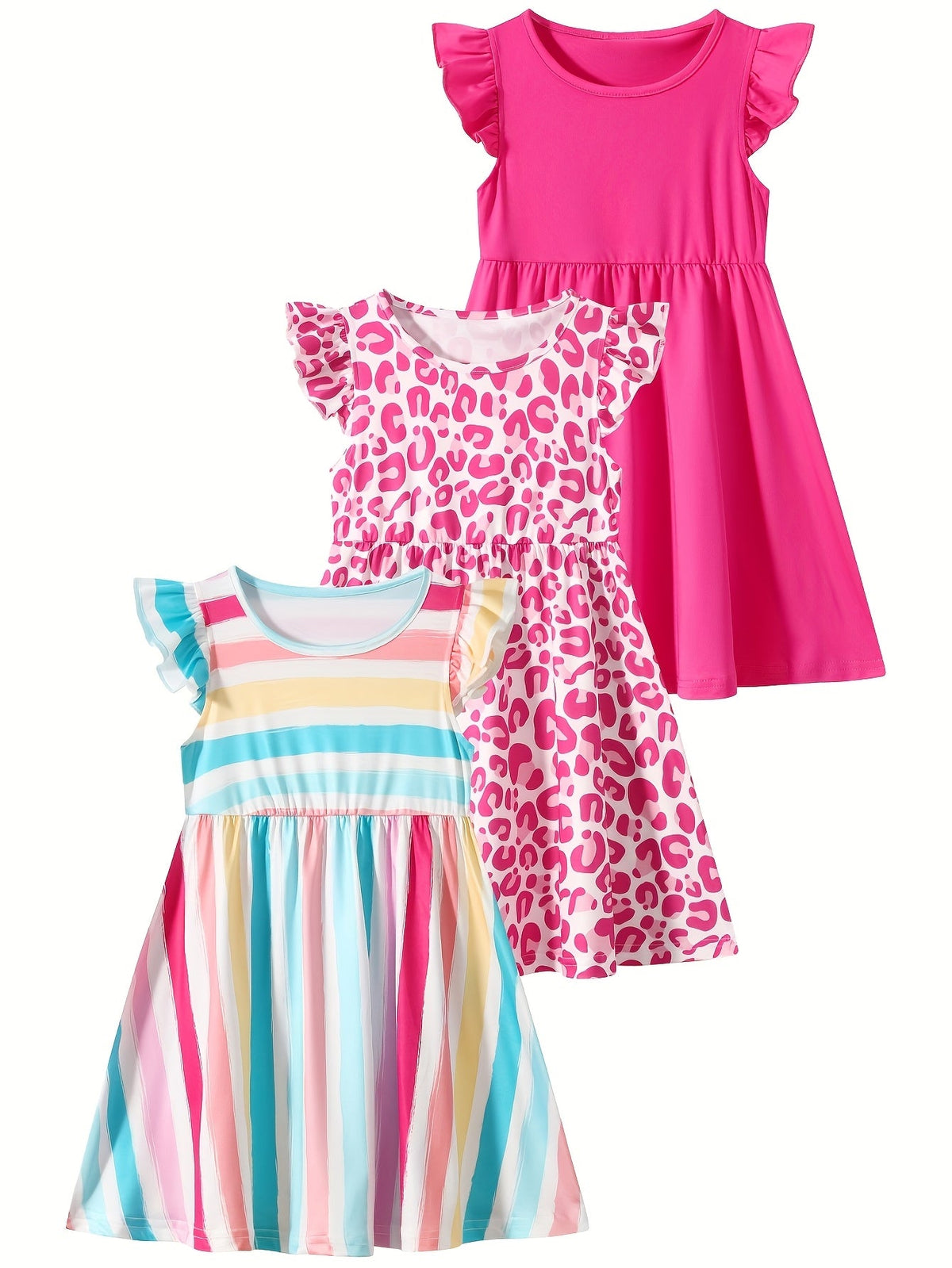 Girls' Mixed Casual Outfit Set - 3-Piece – view 2