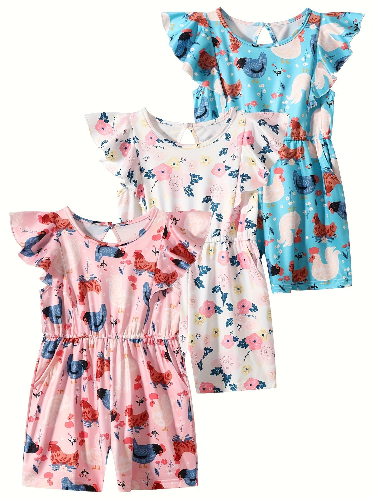 Girls' Mixed Casual Outfit Set - 3-Piece – view 4