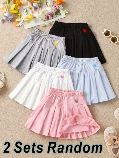 Girls' Outfit Set – Girls' Mixed colors Pleated Pants – view 6