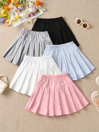Girls' Outfit Set – Girls' Mixed colors Pleated Pants – view 7