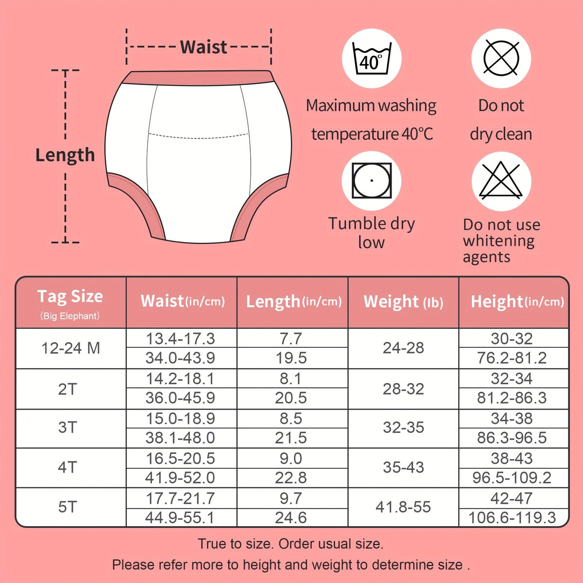 Girls' Potty Training Pants - 10-Pack Absorbent – view 2