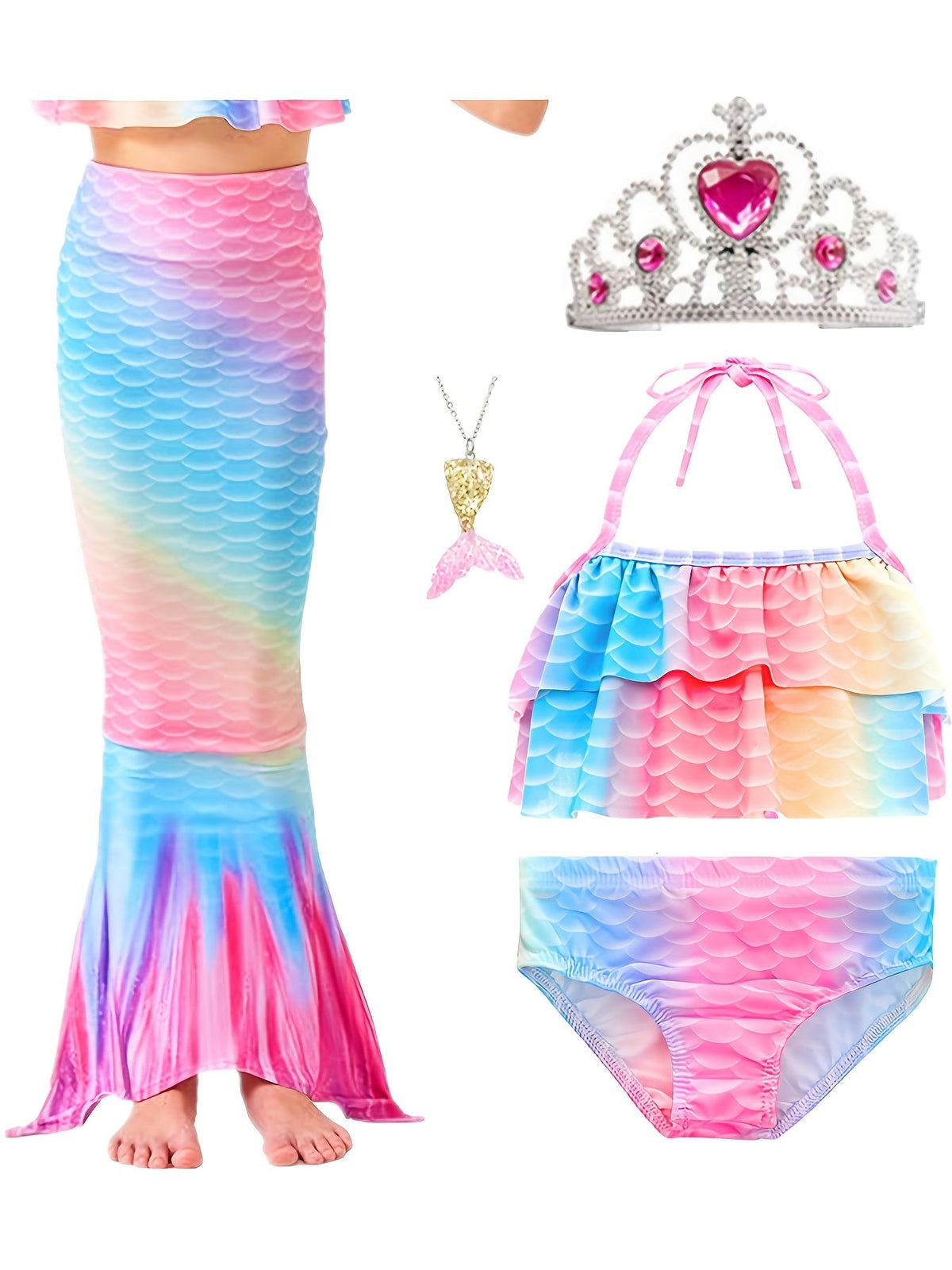 Girls' Princess Costume - Imaginative Dress-Up – Pink option – view 3