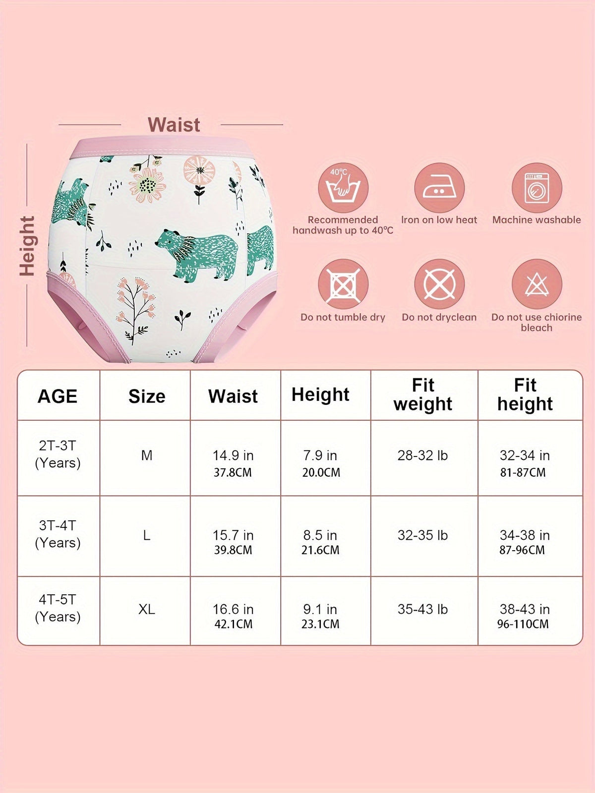 Girls' Reusable Training Pants - Everyday Comfort – view 7