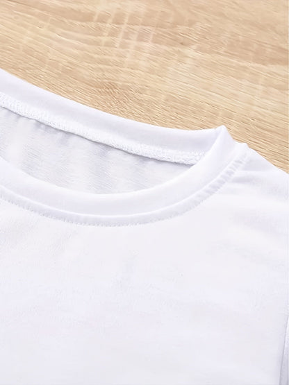 Girls's Solid Color T-Shirt - Short Sleeve – view 3