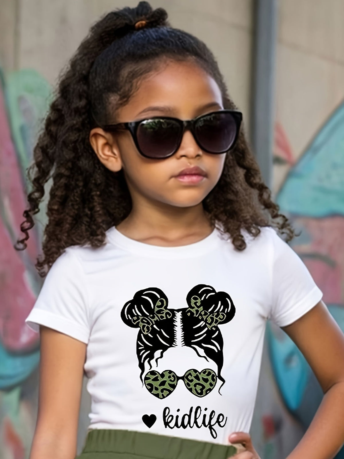Girls's Solid Color T-Shirt - Short Sleeve – view 6