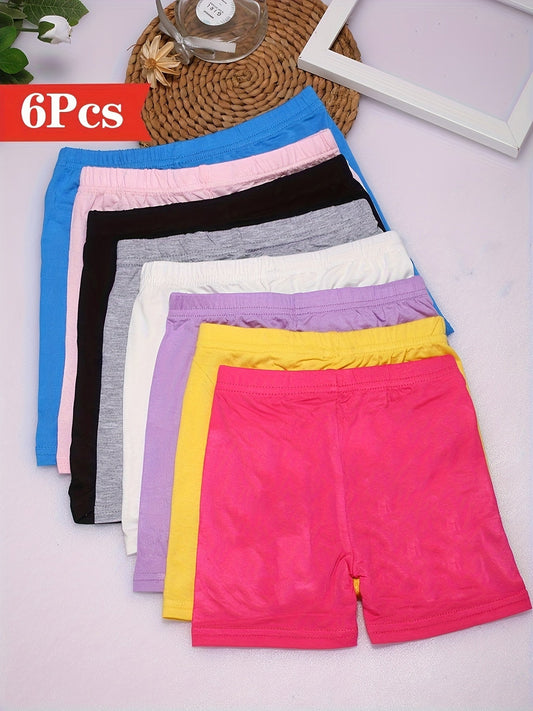 Girls' Safety Boxer Briefs - 6-Pack Lightweight – main product image